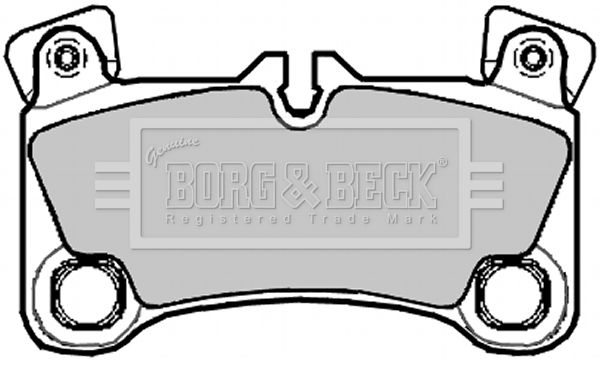 BORG & BECK stabdžių trinkelių rinkinys, diskinis stabdys BBP2092